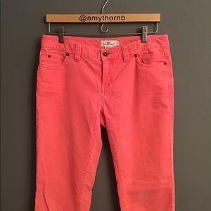 Vineyard Vines Coral Corduroy Pants